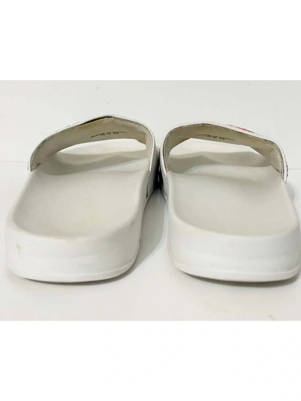 Women's FILA Drifter Embroidered White Floral Slide Sandals Size 8